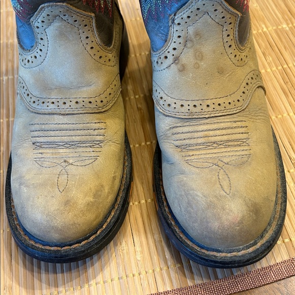 ARIAT BOYS WORKHOG PULL ON WESTERN BOOTS SZ 1 - Picture 3 of 15